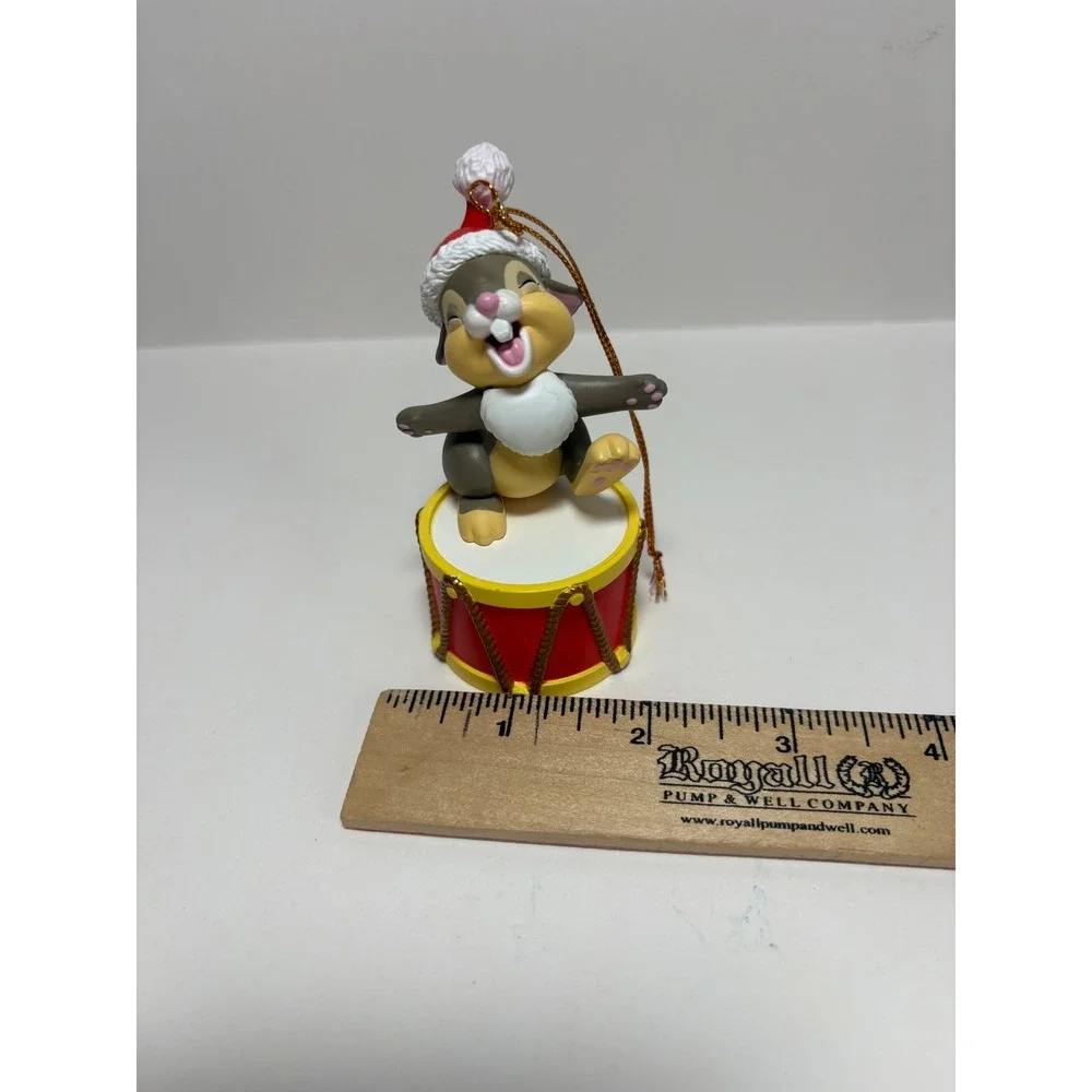 Disney Christmas Magic Thumper Rabbit on Drum Ornament Bambi Holiday w Box